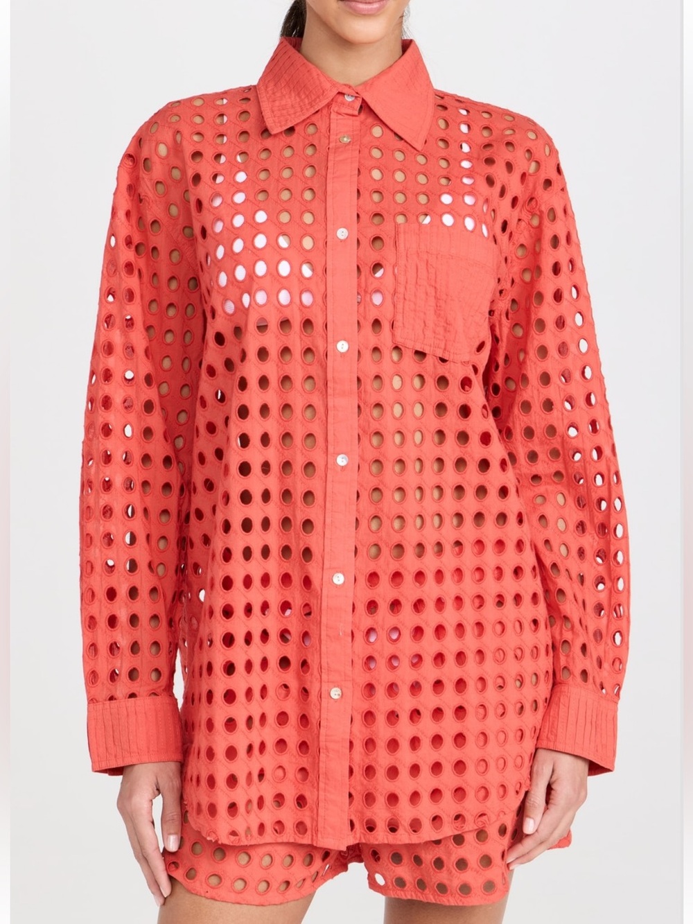 SOLID & STRIPED The Oxford Tunic Button-Down Shirt